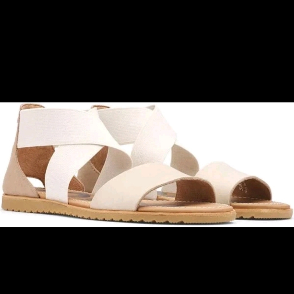 SOREL Women's Ella II Strappy Sandals Ancient Fossil  ** Size 7 **  EUC!!